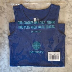 Primary Navy Blue Kids Tank Top